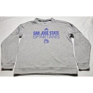 San Jose State Spartans Football Adidas Team Issued Crew Sweatshirt Men's Large